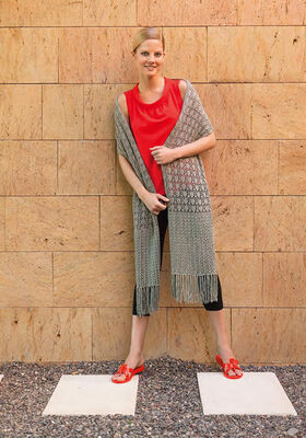 WRAP IN LACE PATTERN Linarte from Lana Grossa