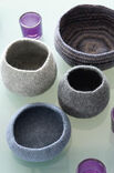 Lana Grossa Gray felted Bowl FELTRO