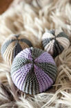 Lana Grossa Striped Knit Balls COOL WOOL big