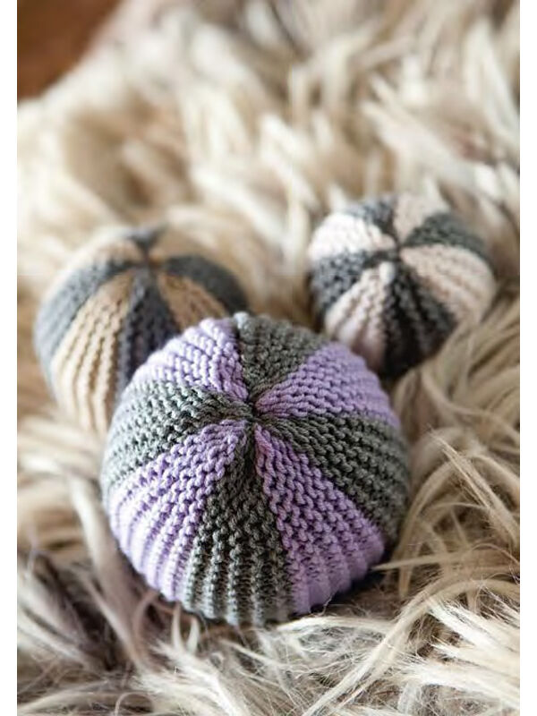 Lana Grossa Striped Knit Balls COOL WOOL big