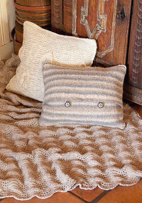 Afghan in Ripple Pattern ALTA MODA ALPACA from Lana Grossa