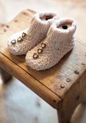 Baby Booties COOL WOOL big from Lana Grossa
