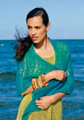 TRIANGULAR SHAWL Silkhair from Lana Grossa
