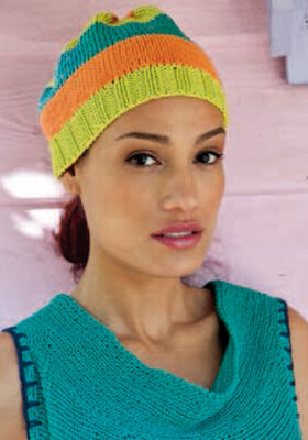 STRIPED HAT Organico from Lana Grossa