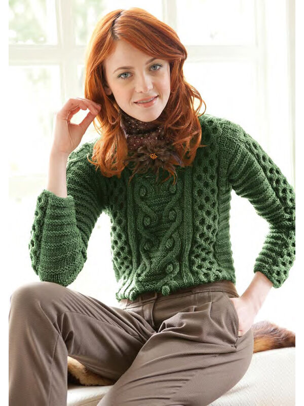 Lana Grossa Aran Sweater ALTA MODA ALPACA
