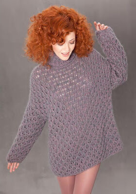 Lace Sweater BINGO + SILKHAIR from Lana Grossa