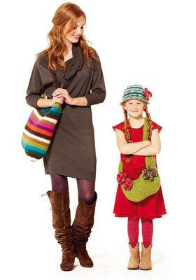 Feltro Bag with Stripes from Lana Grossa