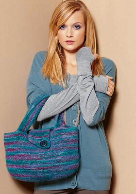 Feltro Print Bag from Lana Grossa