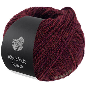 Lana Grossa ALTA MODA ALPACA | 110-black red