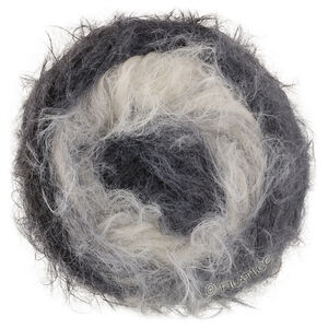 Lana Grossa BASTA MISTA | 109-white/light gray/medium gray/dark gray/anthracite