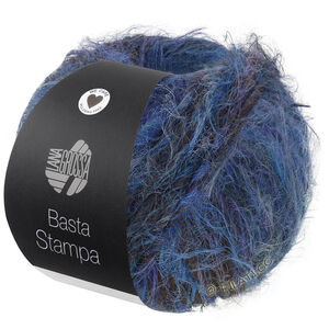 Lana Grossa BASTA STAMPA | 203-light blue/jeans/royal/dark brown