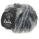 Lana Grossa BRUSHY Uni/Print (lala BERLIN) | 106-raw white/light gray/medium gray/dark gray/black