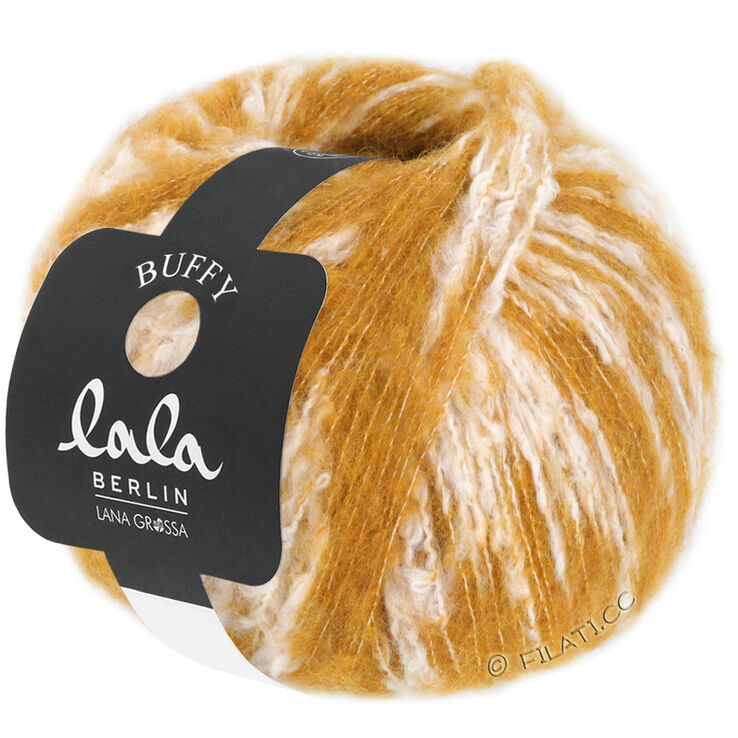 Lana Grossa BUFFY (lala BERLIN) | 08-honey yellow/raw white