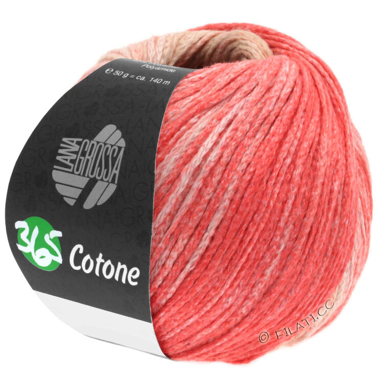 Lana Grossa 365 COTONE Dégradé | 101-beige/camel/salmon pink/red
