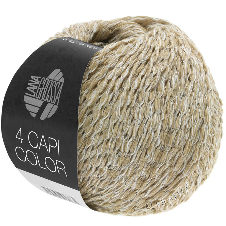 Lana Grossa 4 CAPI Color | 101-white/beige