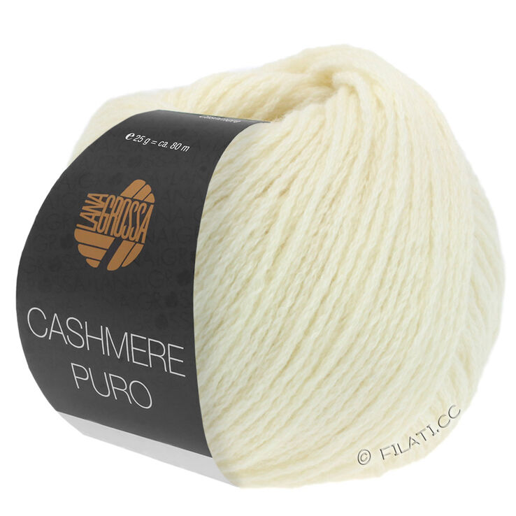 Lana Grossa CASHMERE PURO | 01-raw white