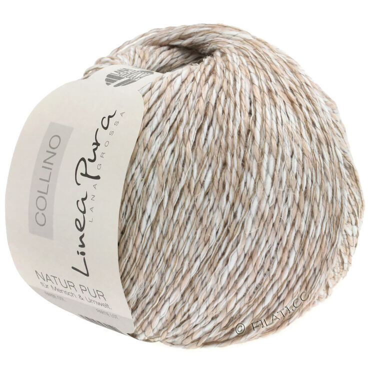 Lana Grossa COLLINO (Linea Pura) | 01-white/beige/light brown