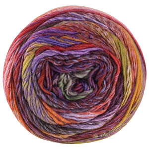 Lana Grossa COLORISSIMO 2 | 214-brown orange/red brown/copper red/lilac purple/eggplant/gray green/olive