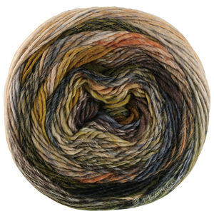 Lana Grossa COLORISSIMO 2 | 215-orange brown/silver gray/light gray/light beige/blue gray/steel gray/moss green/forest green