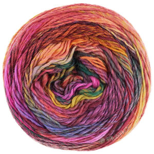 Lana Grossa COLORISSIMO 2 | 218-pink/fuchsia/yolk yellow/gray yellow/orange/red brown/gray green/black red