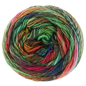 Lana Grossa COLORISSIMO 2 | 221-jade/olive/wine red/rust/red/night blue/dark blue/yellow green
