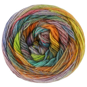 Lana Grossa COLORISSIMO 2 | 224-heather/pistachio/spring green/brown/petrol/yellow/orange/blue/rust/beige/plum