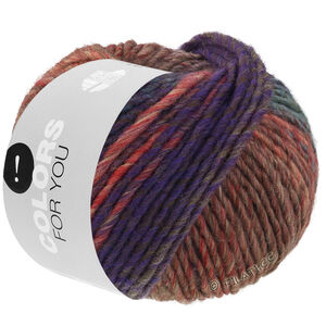 Lana Grossa COLORS FOR YOU | 158-dark red/terracotta/gray green/beige/dark blue/olive/dark olive/mustard