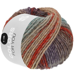 Lana Grossa COLORS FOR YOU | 160-red/blue/burgundy/gray red/beige/gray/mint/gray blue