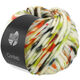 Lana Grossa CONFETTI Print | 202-white/orange/raspberry/gray/steel blue/olive/rust brown/dark brown/black