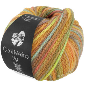 Lana Grossa COOL MERINO Big Color | 403-golden yellow/ochre/linden green/salmon/khaki
