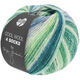 Lana Grossa COOL WOOL 4 SOCKS PRINT | 7754-light gray/green/light petrol/dark petrol/black green/gray/gray green