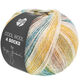 Lana Grossa COOL WOOL 4 SOCKS PRINT | 7759-mustard yellow/natural/gray blue/gray brown/olive/yellow green/gray beige