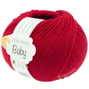 Lana Grossa COOL WOOL Baby Uni/Print 50g | 343-cherry red