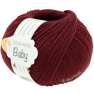 Lana Grossa COOL WOOL Baby Uni/Print 50g | 344-wine red