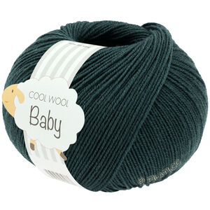 Lana Grossa COOL WOOL Baby Uni/Print 50g | 350-dark petrol