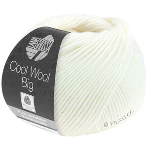 Lana Grossa COOL WOOL Big  Uni/Melange | 0615-white
