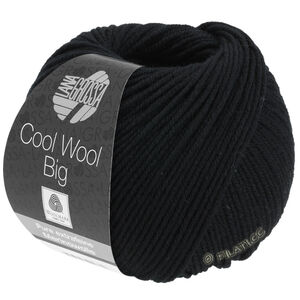 Lana Grossa COOL WOOL Big  Uni/Melange | 0627-black