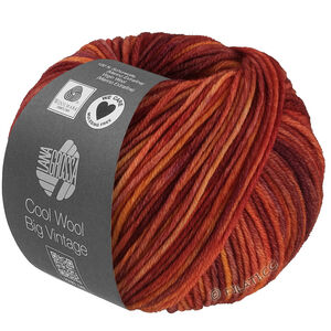 Lana Grossa COOL WOOL Big Vintage | 7188-salmon/orange/rust/burgundy