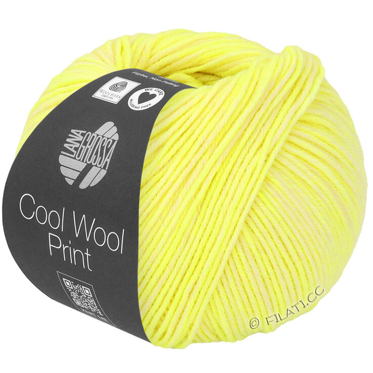 Lana Grossa COOL WOOL Neon Print | 6521-neon yellow/subtle yellow