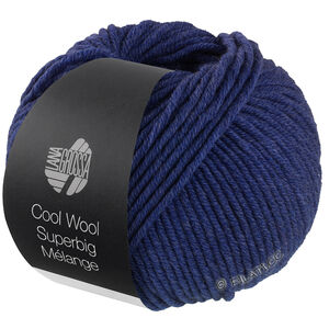 Lana Grossa COOL WOOL Superbig Mélange | 208-dark blue mottled