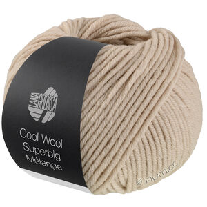 Lana Grossa COOL WOOL Superbig Mélange | 214-beige mottled