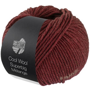 Lana Grossa COOL WOOL Superbig Mélange | 222-wine red mottled