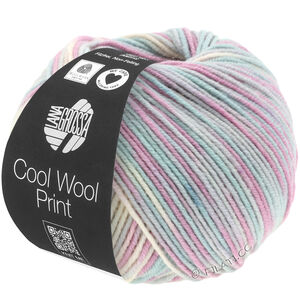 Lana Grossa COOL WOOL  Print | 792-light gray/mint/lilac/pale rose