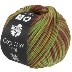 Lana Grossa COOL WOOL  Print | 839-pistachio/light green/mustard/mauve