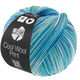 Lana Grossa COOL WOOL Print | 844-turquoise/light blue/azure blue/raw white