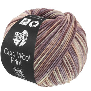 Lana Grossa COOL WOOL  Print | 845-grège/beige/mauve/taupe/gray brown