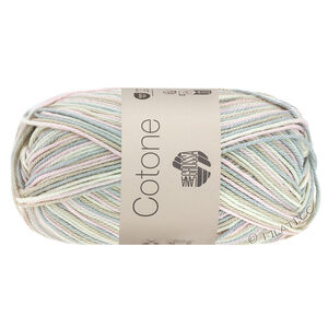 Lana Grossa COTONE  Print/Spray/Mouliné | 315-white/rose/beige/silver gray