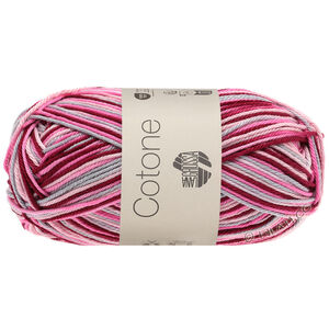 Lana Grossa COTONE  Print/Spray/Mouliné | 327-rose/pink/bordeaux/light gray