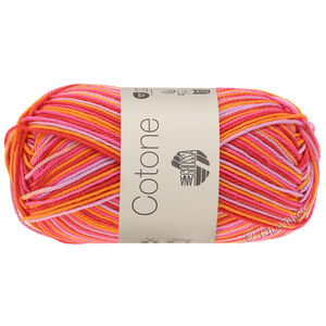 Lana Grossa COTONE  Print/Spray/Mouliné | 342-pink/lilac/apricot/raspberry
