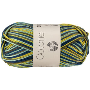 Lana Grossa COTONE  Print/Spray/Mouliné | 360-reseda green/dark petrol/light olive/dark olive